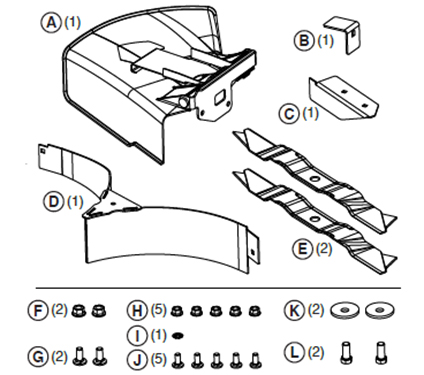 KIT SD 42"-107CM POUR ZTX175S SD