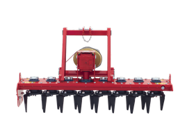 [ROTEX120-HR120] HERSE ROTATIVE ROTEX 120 120CM DelMorino pour tracteurs 12/25cv avec rouleau cage & lame niveleuse